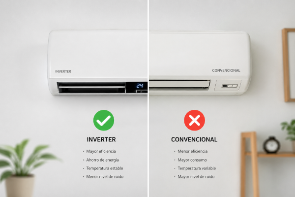 aire acondicionado inverter vs convencional